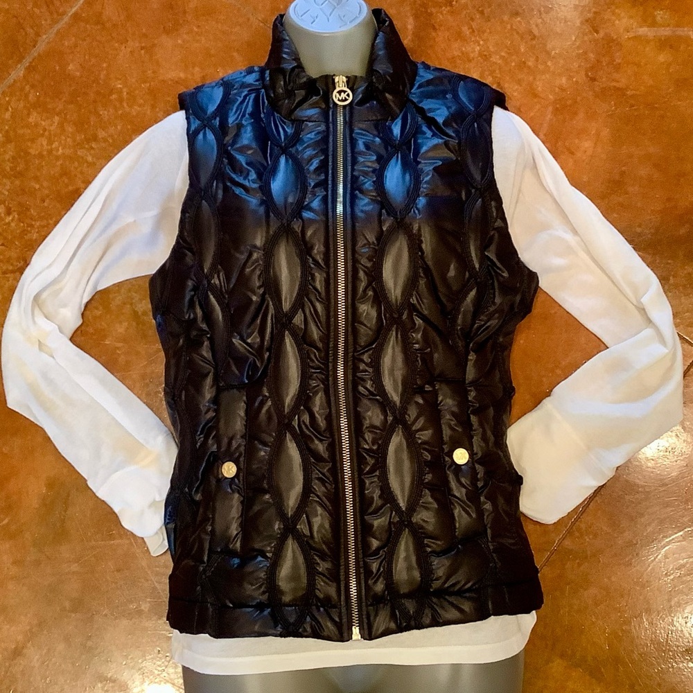 Michael Michael Kors Black Basic Puffer Vest With… - image 4